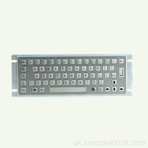 Брайлівська клавіатура для захисту від бунтів для інформаційного кіоску